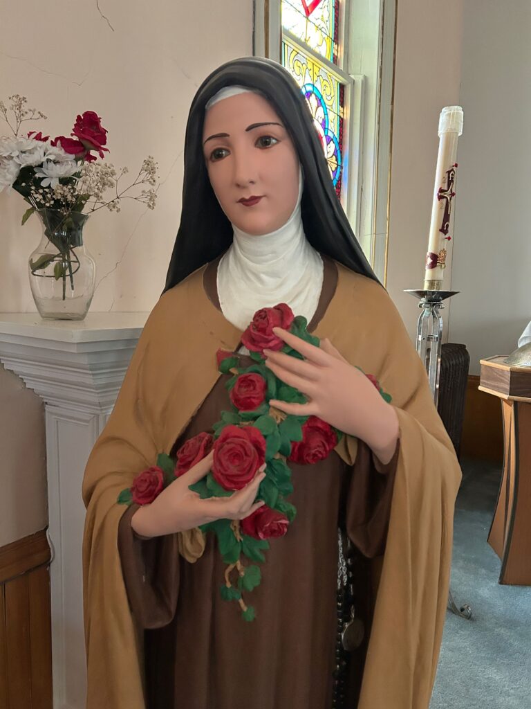 Decorative statue inside Stella Maris Inverness