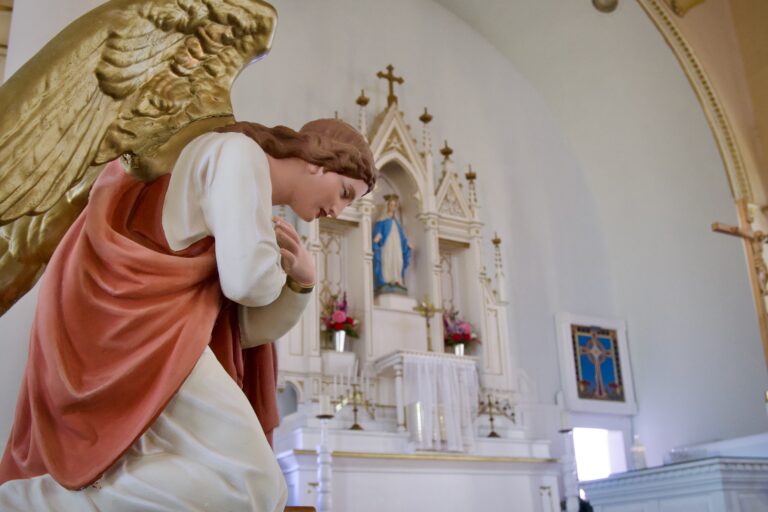 Statue of an angel in Stella Maris Invernes