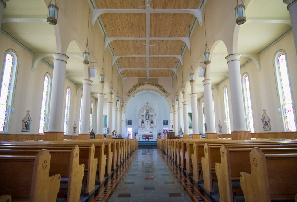 Inside of Stella Maris Church